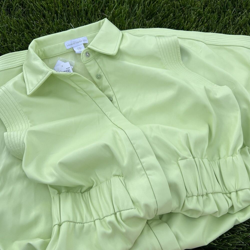 House of Harlow 1960 Light Lime Green Sleeveless Dress - Picture 14 of 14